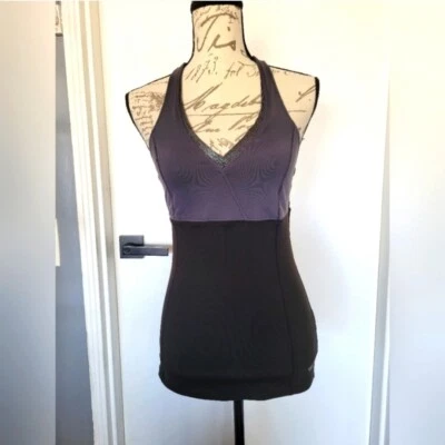 Camiseta sin mangas Victoria's Secret VSX Sexy deportiva negra gris espalda deportiva pequeña Foto 1 de 4