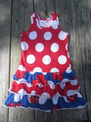 Corky's Niños ~ Vestido Patriótico Rojo, Blanco y Azul Niñas ~ Talla 4-5 Foto 1 de 4