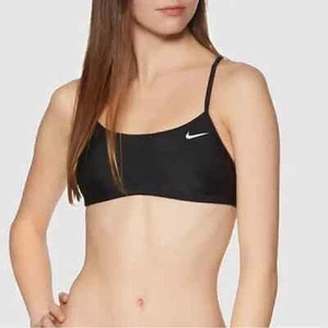 Nike Essential Racerback Bikini Top de Natación COLOR NEGRO TALLA XS NUEVO - Imagen 1 de 4
