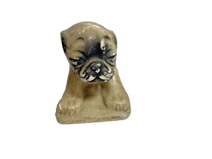 Vintage Chalk Watta Pop Cutey Pup Pug Counterpop Figurine Display Dog Rare - Picture 1 of 6
