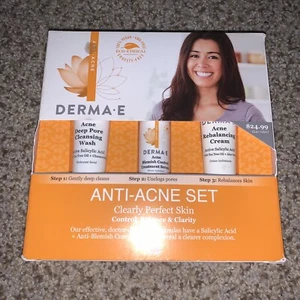 Derma E Anti Acne Box Set New - GMO Free, 100% Vegan, Cruelty Free - Picture 1 of 4