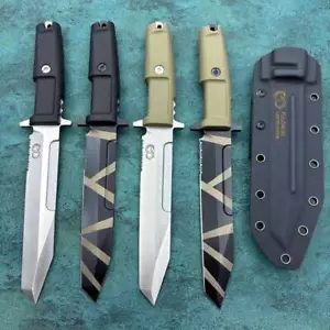 Cuchillo táctico de caza de supervivencia mango FORPRENE 12"" CNC A8 hoja de acero nuevo VTH41 - Imagen 1 de 13