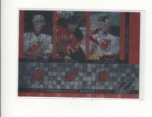 2010-11 Zenith Mozaics #14 Zach Parise/Martin Brodeur/Mattias Tedenby Devils