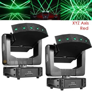 2er Pack 6 Augen Grün XYZ DJ Laser Licht Moving Heads DJ Disco Party Bühnenlaser - Bild 1 von 14