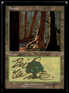 Forest (348) Signed Invasion Magic the Gathering MTG Moderately played - Picture 1 of 2