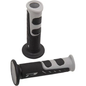 PRO GRIP "725" EVO MOLDED GEL MOTORCYCLE GRIPS 7/8" OPEN-ENDS GRAY/BLACK - Picture 1 of 3