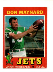1971 Topps FB #19 Don Maynard Jets VG Football ~ Fast Shipping ~ - Picture 1 of 2