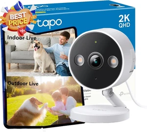Tapo C120 2K 4MP WiFi Camera Indoor Outdoor AI Motion Pet Baby Monitor IP66 - Picture 1 of 13