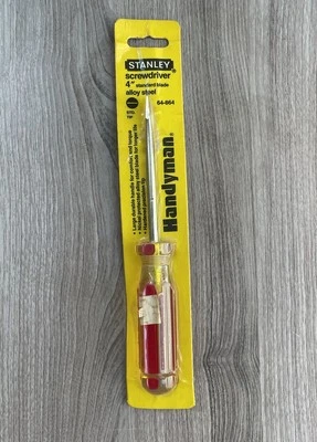 Vintage Stanley 64-864 Flathead Screwdriver Made In USA 4" 1987 - Image 1 of 3