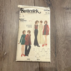 Betsey Johnson of Alley Cat Butterick 6839 Vintage Muster Tops, Rock & Hose Gr. 14 - Bild 1 von 2