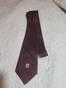 Kawasaki Tie 100%Silk Kobe Japan Red Blue - Picture 1 of 5