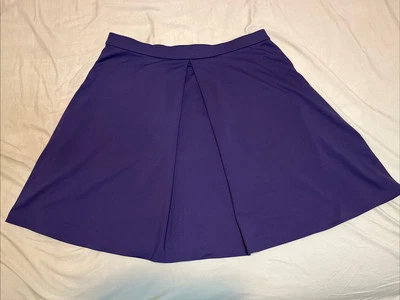 Adrienne Vittadini Women's Navy Color Elastic Waist Skirt Size XL - Imagem 1 de 4