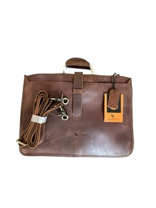 Bolso maletín de cuero marrón Sonobello - para hombre - Imagen 1 de 5