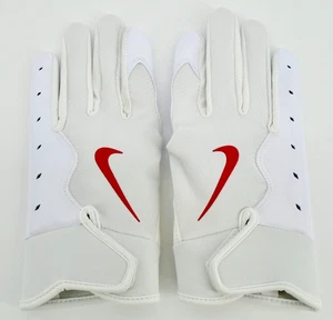 Guantes de fútbol Nike Vapor Jet 8.0 juveniles grandes blancos/rojos universitarios - Imagen 1 de 5