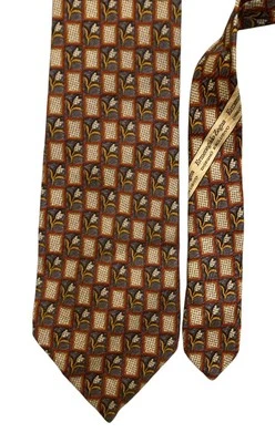 Ermenegildo Zegna Tie Gray Floral  100% Silk Italy - Image 1 of 3