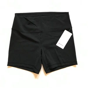 Pantaloncini da treno Lululemon Wunder nuovi con etichette donna 16 neri vita alta 6" cuciture interne NUOVI - Foto 1 di 12