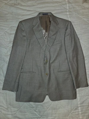 Daniel Cremieux Men's Sport Coat Blazer Two Button Blue Gray Loro Piana Wool 42R - Image 1 of 4