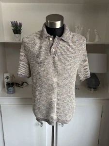 Mens Zara Knitted Polo Shirt - Picture 1 of 4