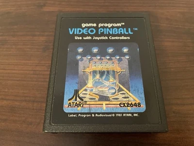 Video Pinball, Atari 2600, 1981 Authentic, Cartridge Only, Tested. - Image 1 of 4