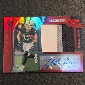 2019 Certified Hunter Renfrow Freshman Fabric Red /99 RC Patch Auto - Picture 1 of 11