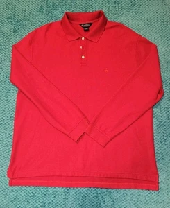Brooks Brothers Mens XL Red Longsleeve Polo Ex Cond Extra Large Pullover - Picture 1 of 7