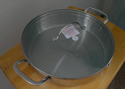 SARTÉN COLADORA DE ACERO INOXIDABLE PRINCESS HOUSE Heritage de 12"" con tapa - 6154 nueva Foto 1 de 4