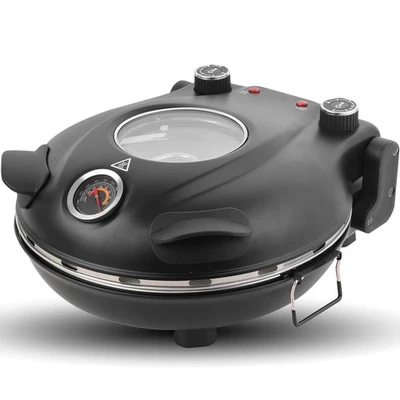 Elektrischer Pizzaofen 420 °C 1200 Watt 5 Temperaturstufen separat einstellba... - Bild 1 von 4