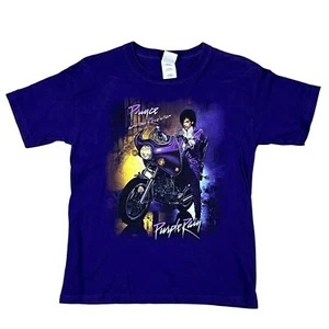 Prince Purple Rain 100% Cotton Purple T-Shirt Size Youth Medium - Picture 1 of 4