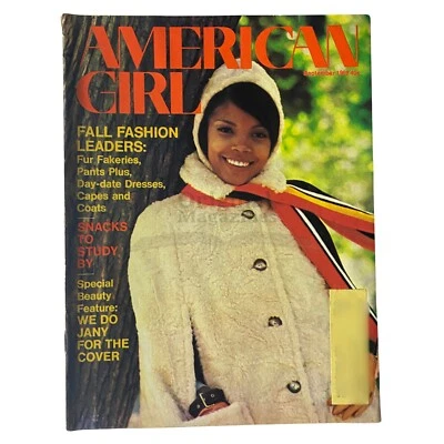 American Girl Magazine September 1969 Fall Fashion Leaders Fur Fakeries VG Foto 1 de 3