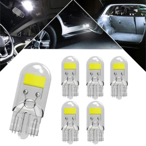 6Pcs White T10 LED License Plate Light Bulbs 5500K Super Bright 168 2825 194 W5W - Picture 1 of 12