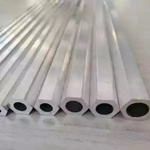 6063 Hexagonal Tubing Aluminum Tube Hollow Pipe Hexagonal Aluminum Rod Bar DIY - Picture 1 of 5
