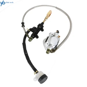 NUEVO Conjunto de freno hidráulico trasero pinza cilindro maestro para carrito de golf Go Kart - Imagen 1 de 9