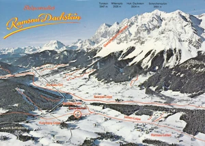 Alte Postkarte - Skiparadies Ramsau-Dachstein - Bild 1 von 1
