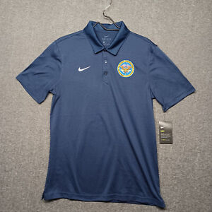 Nike Dri-Fit - Polo T-Shirt, SIZE M MENs - Governors Fitness Council Patch Blue