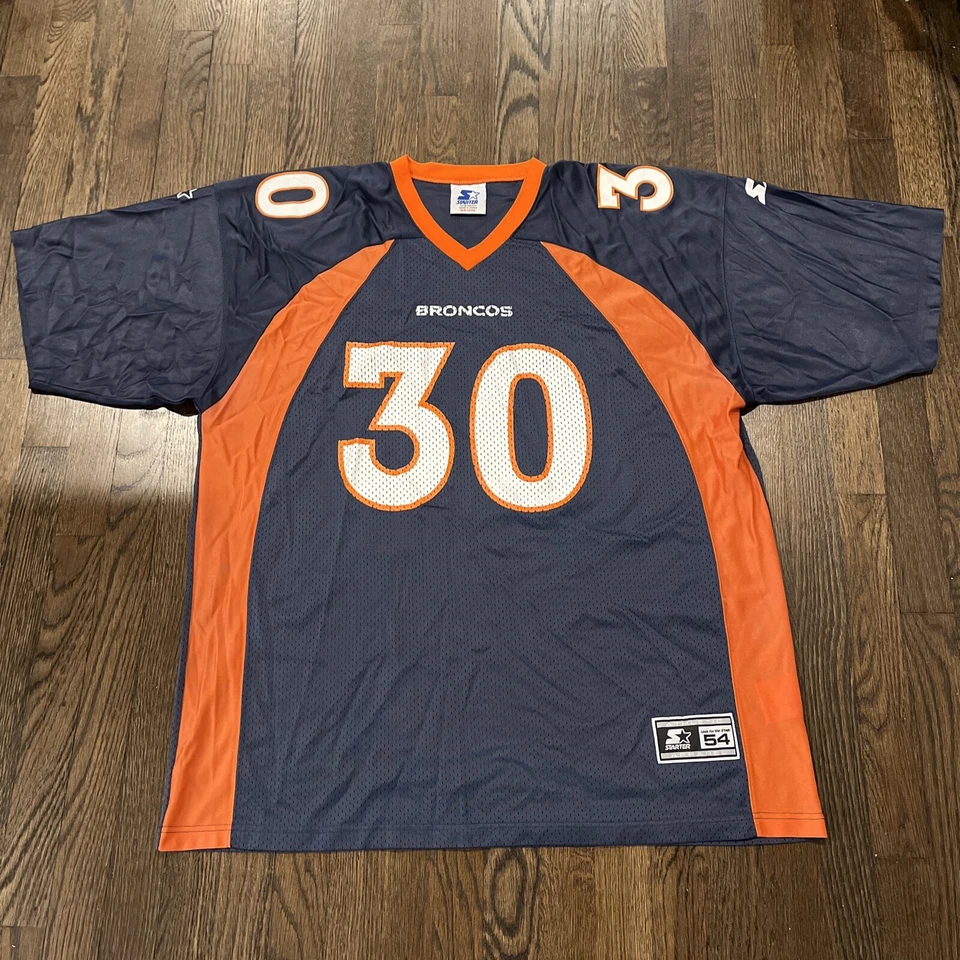 Camiseta vintage Terrell Davis Denver Broncos para hombre talla 54 azul de inicio  Foto 1 de 4