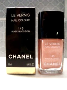 NEW AUTH Chanel Le Vernis ROSE BLOSSOM 145 Nail Colour varnish 13ML RARE BOXED - Picture 1 of 8