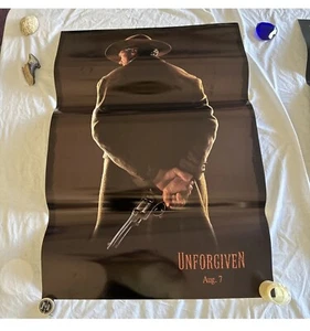 Póster de la película de Estados Unidos UNFORGIVEN 1992 OSCAR BEST PICTURE Advance DS 2 caras 27x40" - Imagen 1 de 16