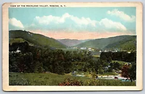 Postcard View Of The Rockland Valley, Roscoe, New York Unposted - Picture 1 of 2