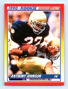 1990 Score Anthony Johnson RC Indianapolis Colts #624