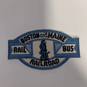 Patch bouclier ferroviaire et bus historique 3-1/2" Boston and Maine Railroad - Photo 1/4