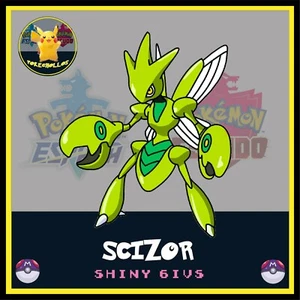 ✨ SCIZOR ultra Shiny 6 iv ' s ✨ | pokemon 🗡️ espada | escudo🛡️ - Picture 1 of 3