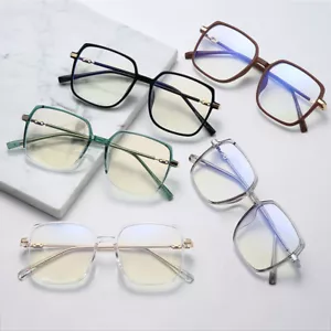 1 PC Reading Glasses Square Glasses Eye Protection Eyeglasses Anti Blue Unisex - Picture 1 of 18