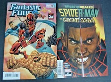 FANTASTIC FOUR # 33 VAR LIEFELD AND MILES MORALES: SPIDER-MAN # 27 TWO BOOK LOT
