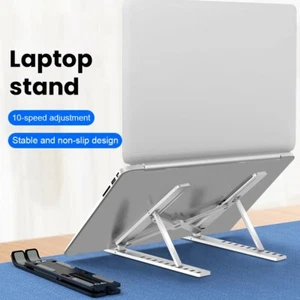 Foldable Laptop Tablet Stand Adjustable Desk Holder For Macbook Pro Air Notebook - Picture 1 of 14