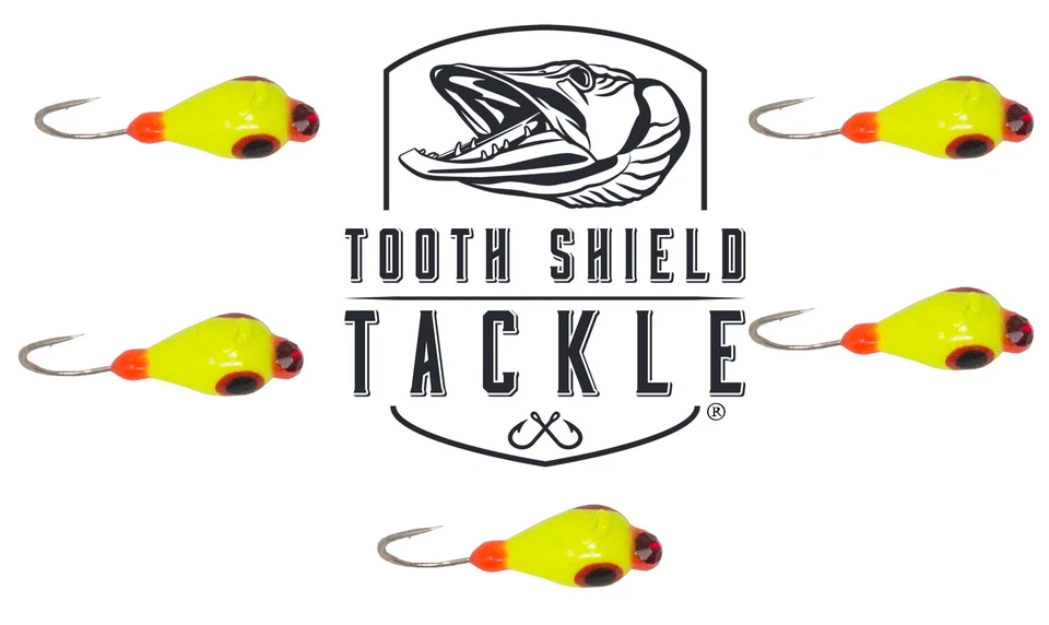 5 Pack Tungsten UV Glow Ice Fishing Jigs Crappie Perch Bluegill Trout Panfish - Image 1 of 1