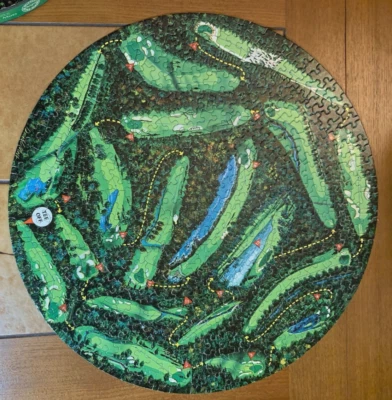 1966 Vintage Springbok Circular Puzzle Sports Illustrated's Best 18 Golf Holes - Image 1 of 3
