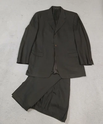 Canali Proposta Suit Mens 40L (USA) 38x32 Green 2 Piece Wool Made Italy 3 Button - Image 1 of 4