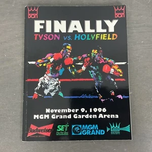 Mike Tyson Versus Evander Holyfield 1st Fight Boxing Program Book MGM Nov 9 1996 - Picture 1 of 16