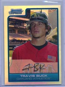 Travis Buck 2006 Bowman Draft CHROME REFRACTOR #FG35 - ATHLETICS - Picture 1 of 1