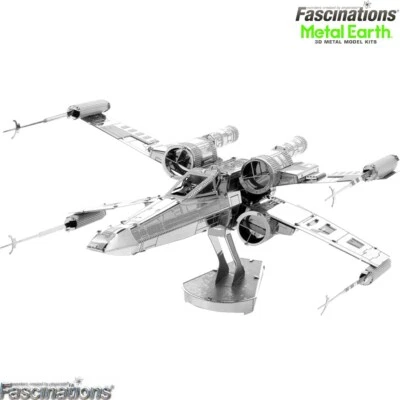 Metal Earth Star Wars X-Wing Starfighter 3D DIY Model Building Kit Puzzle Game - Image 1 of 4